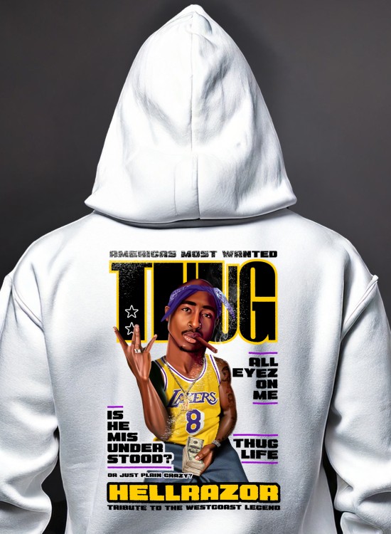Худи 2Pac Tupac Shakur Americas Most Wanted Thug - Хип-Хоп - Jaba.bg