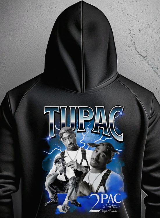 Худи 2Pac Blue - Хип-Хоп - Jaba.bg