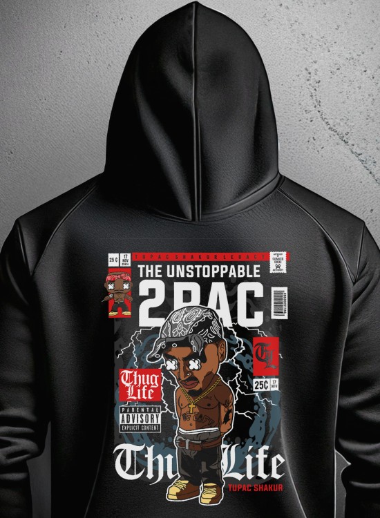 Худи The Unstoppable 2Pac - Хип-Хоп - Jaba.bg