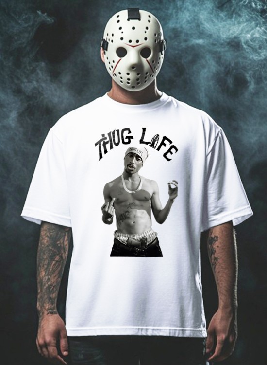 Тениска Thug Life - Хип-Хоп - Jaba.bg