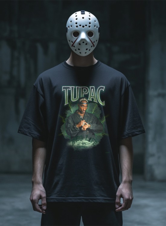 Тениска 2Pac Tupac Shakur Green - Хип-Хоп - Jaba.bg