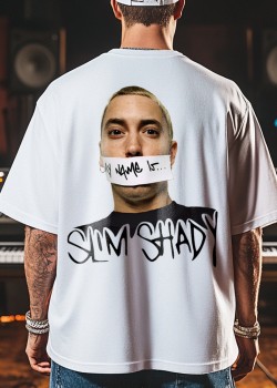 Овърсайз тениска Eminem - My name is