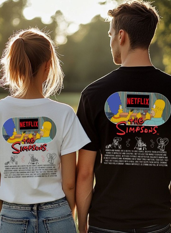 Тениска за двойки The Simpsons  Netflix - За двойки - Jaba.bg