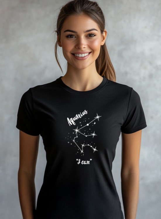 Водолей - Aquarius Тениска със зодия - Зодии - Jaba.bg