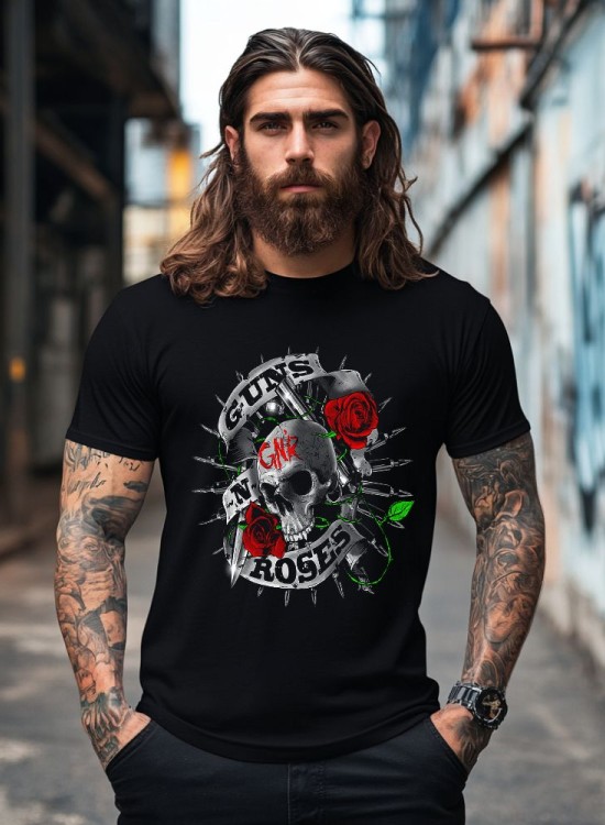 Тениска GUNS N ROSES - МОДЕЛ 2 - Рок / Метъл - Jaba.bg