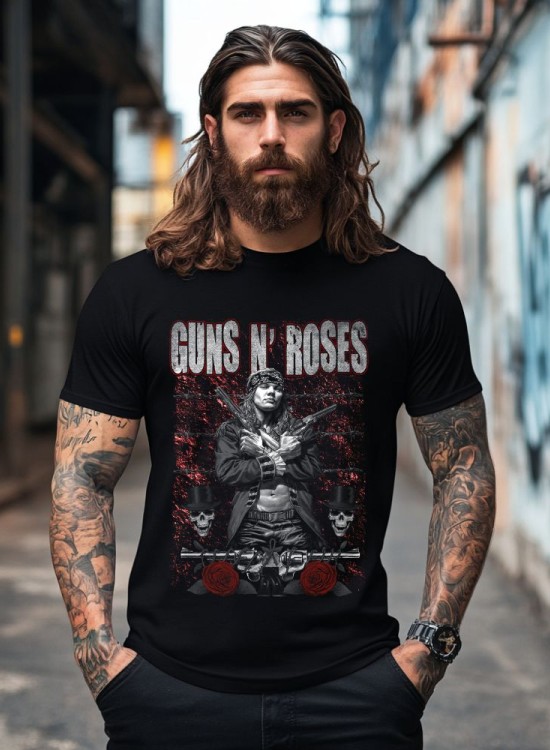 Тениска GUNS N ROSES МОДЕЛ 3 - Рок / Метъл - Jaba.bg