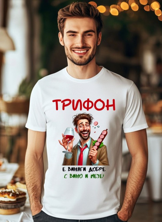 Тениска Трифоновден - Трифон е добре - Трифон Зарезан - Jaba.bg