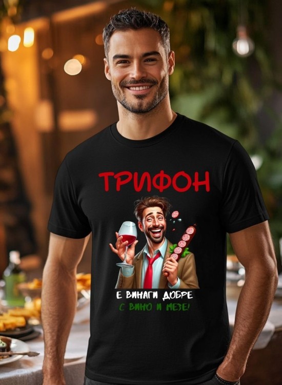 Тениска Трифоновден - Трифон е добре - Трифон Зарезан - Jaba.bg