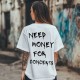 Овърсайз тениска Need Money For CONCERTS - Трябват ми пари - Jaba.bg